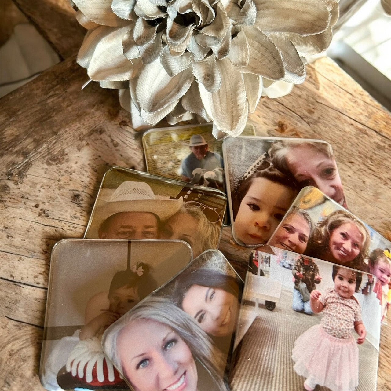 Custom Photo Magnets (2"×2") – Personalized Fridge Magnets Made in Texas